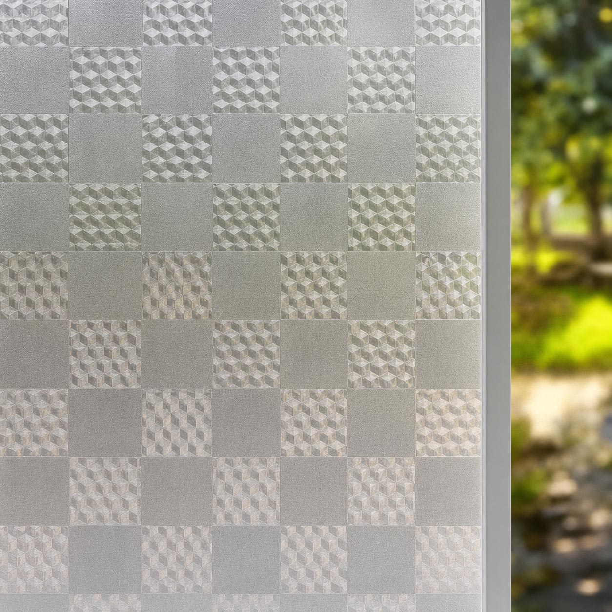 Vinilo Estilo Vitral Cuadro Pixel S010